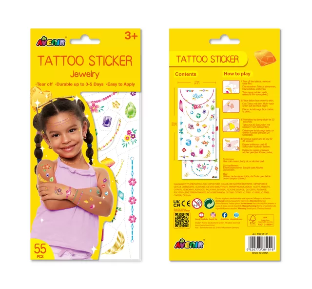 AVENIR Priklijuojamos tatuiruotės &bdquo;Papuo&scaron;alai&ldquo; &ndash; nuotrauka 2