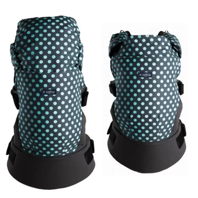 Zaffiro Zaffiro ne&scaron;ioklė ergonominė, pilkas, mėtiniai ta&scaron;kiukai, Care &ndash; nuotrauka 3