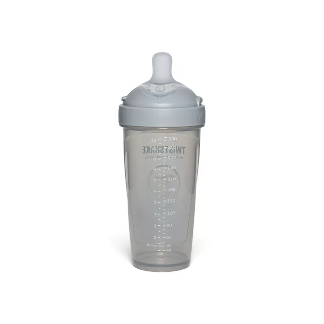 Twistshake buteliukas antikolikinis Pro Double 330ml pilkas 79042 &ndash; nuotrauka 3