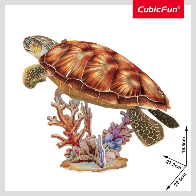 CUBIC FUN CUBICFUN NG 3D dėlionė &bdquo;Jūrų vėžlys&ldquo; &ndash; nuotrauka 2