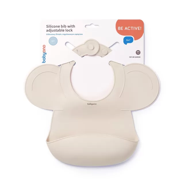 BabyOno seilinukas silikoninis užsegamas kreminis 1639/04 &ndash; nuotrauka 4