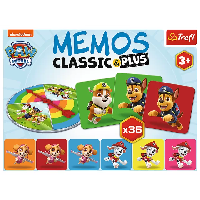 PAW PATROL TREFL Atmintį lavinantis žaidimas &bdquo;&Scaron;uniukai-patruliai&ldquo; &ndash; nuotrauka 2