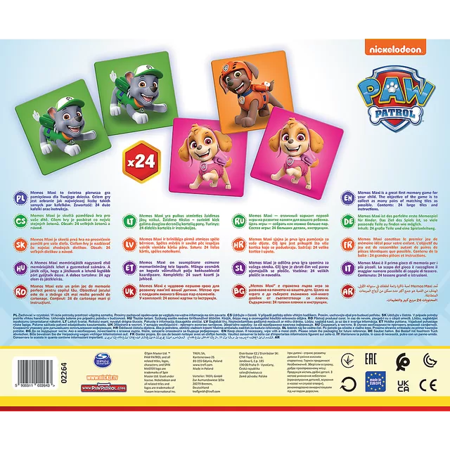 PAW PATROL TREFL Atmintį lavinantis žaidimas &bdquo;&Scaron;uniukai-patruliai&ldquo; &ndash; nuotrauka 3
