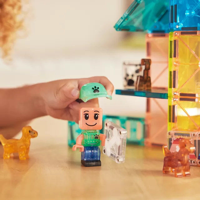 MAGNA-TILES Magnetinis konstruktorius &bdquo;&Scaron;uniukų parkas&ldquo;, 27 det. &ndash; nuotrauka 5