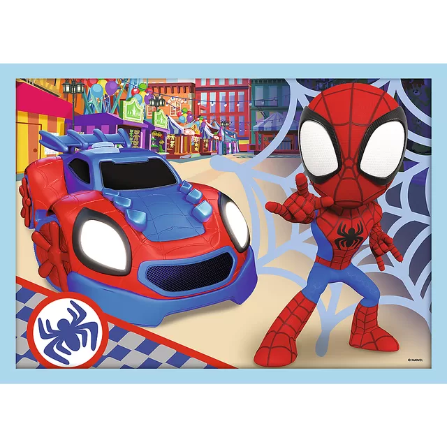 SPIDER-MAN TREFL 12+24+20+15 dėlionių rinkinys &bdquo;Spidey&ldquo; &ndash; nuotrauka 2