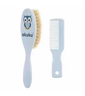 Akuku naturalių &scaron;erių plaukų &scaron;epetys ir &scaron;ukos, A0457-BLUE &ndash; nuotrauka 2