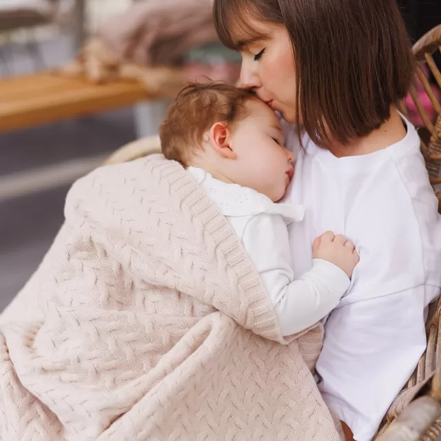 BabyOno pledas merino vilnos &scaron;viesiai kreminis 1648/01 &ndash; nuotrauka 5