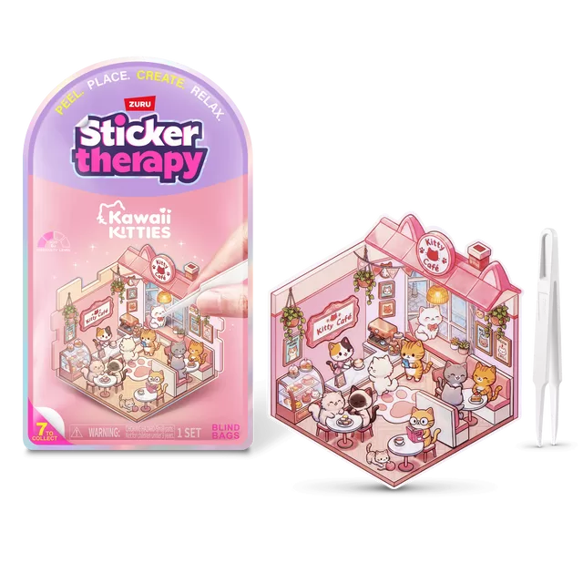 STICKER THERAPY Lipdukų rinkinys &bdquo;Kawaii Kitties&ldquo;, 80 vnt. &ndash; nuotrauka 2