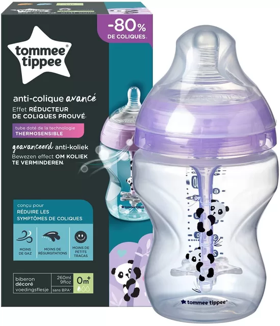Tommee Tippee buteliukas 260 ml ADVANCED anti-colic, PANDA &ndash; nuotrauka 7