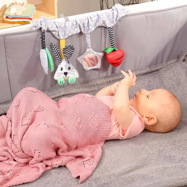 BabyOno pledas megztas bambukinis rožinis 1478/01 &ndash; nuotrauka 5