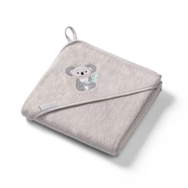BabyOno rank&scaron;luostis su gobtuvu bambukinis 100x100 pilkas 346/06 &ndash; nuotrauka 4