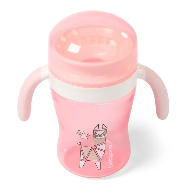 BabyOno BabyOno nei&scaron;siliejantis puodelis 360&deg;, 240 ml, 1449/01, rožinė 1449/01 &ndash; nuotrauka 2