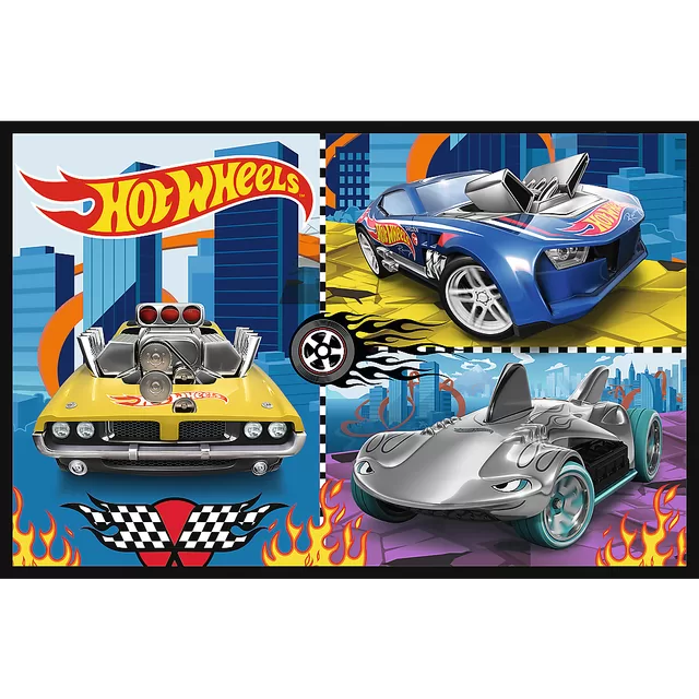 TREFL HOT WHEELS Dėlionių rinkinys &bdquo;Automobiliai&ldquo;, 2 x 70 det. &ndash; nuotrauka 3