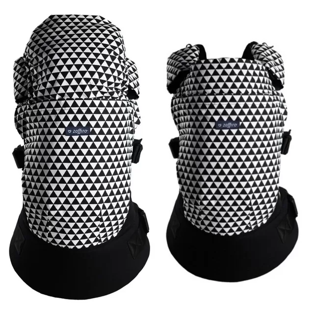 Zaffiro Zaffiro ne&scaron;ioklė ergonominė, juoda - balta, Care &ndash; nuotrauka 2
