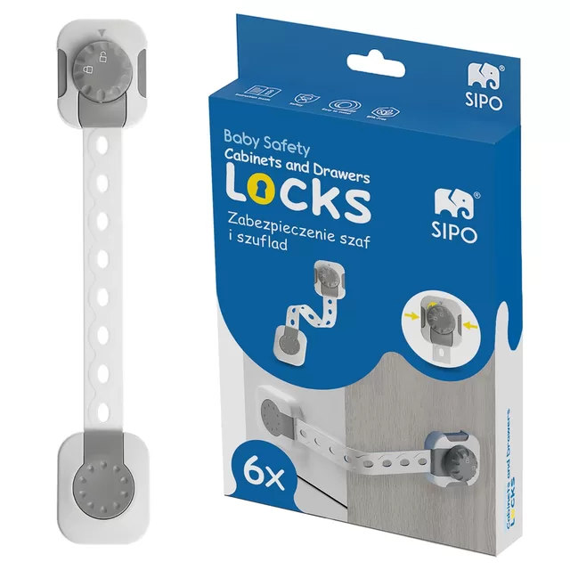 SIPO apsauga smart lock stalčiams durelėms 6 vnt SBS-214 &ndash; nuotrauka 3