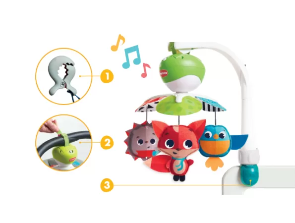 Tiny Love kelioninė karuselė Take Along Meadow Days Mobile &ndash; nuotrauka 7