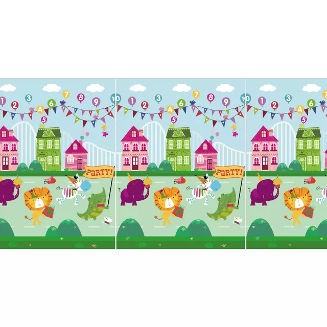 Bocioland mink&scaron;tas lankstomas žaidimų kilimėlis 150x200 cm party BL120 &ndash; nuotrauka 2