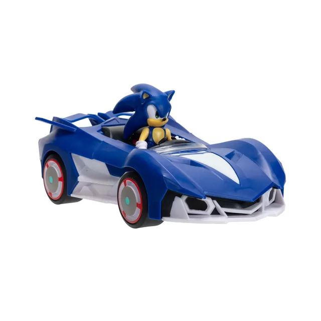 JAKKS SONIC Inercinis automobilis ir figūrėlė, 6,5 cm &ndash; nuotrauka 3