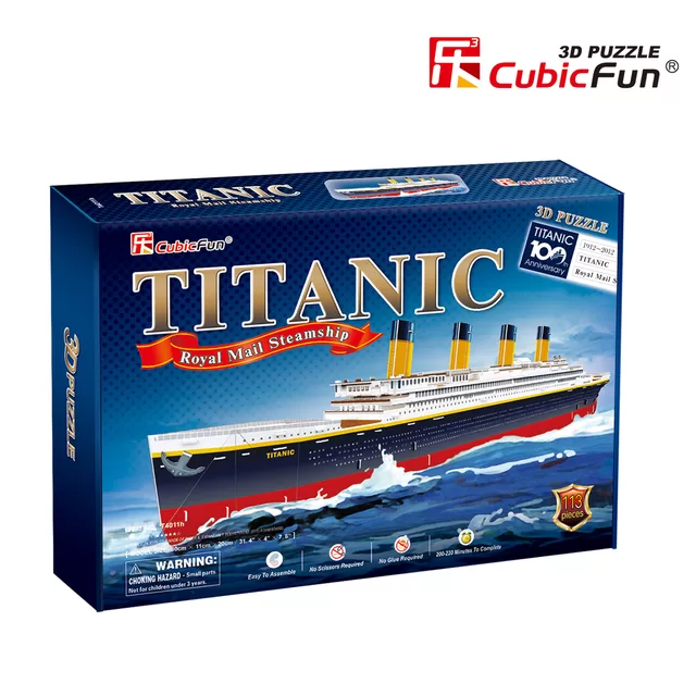 CUBIC FUN CUBICFUN 3D dėlionė (didelė) &bdquo;Titanikas&ldquo; &ndash; nuotrauka 2
