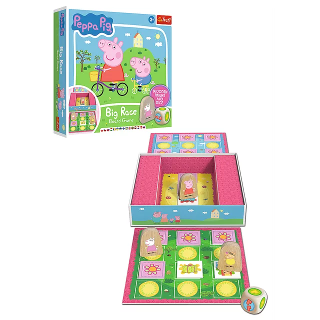 Peppa Pig TREFL Žaidimas &bdquo;Kiaulytė Pepa: didžiosios lenktynės&ldquo; &ndash; nuotrauka 4