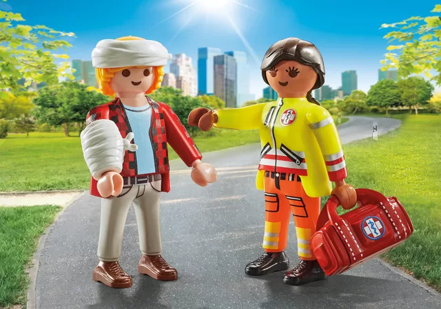 PLAYMOBIL DUOPACKS Paramedikas ir pacientas 71506 &ndash; nuotrauka 2