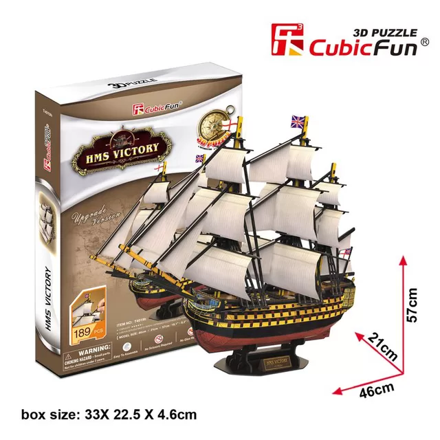 CUBIC FUN CUBICFUN 3D dėlionė &bdquo;Laivas Karalienė Viktorija&ldquo; &ndash; nuotrauka 4