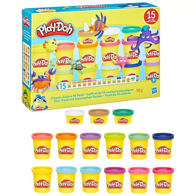 PLAY-DOH Klasikinių spalvų rinkinys, 15 vnt. &ndash; nuotrauka 3