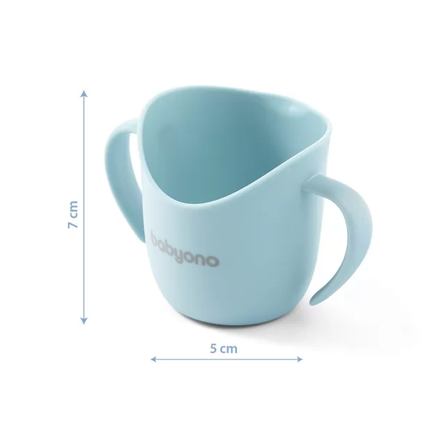 BabyOno ergonomi&scaron;kas mokomasis puodelis, žydras, 1463/03 &ndash; nuotrauka 2