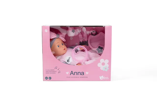bo. Interaktyvi lėlytė-naujagimis Anna, 42 cm &ndash; nuotrauka 2