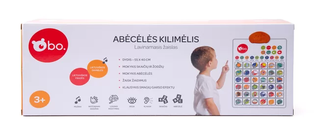 bo. Lavinamasis Žaislas - Abėcėlės Kilimėlis (Lietuvių kalba) &ndash; nuotrauka 3