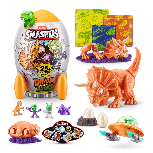 SMASHERS Rinkinys siurprizas &bdquo;Dinozaurai prie&scaron; ateivius&ldquo; &ndash; nuotrauka 6