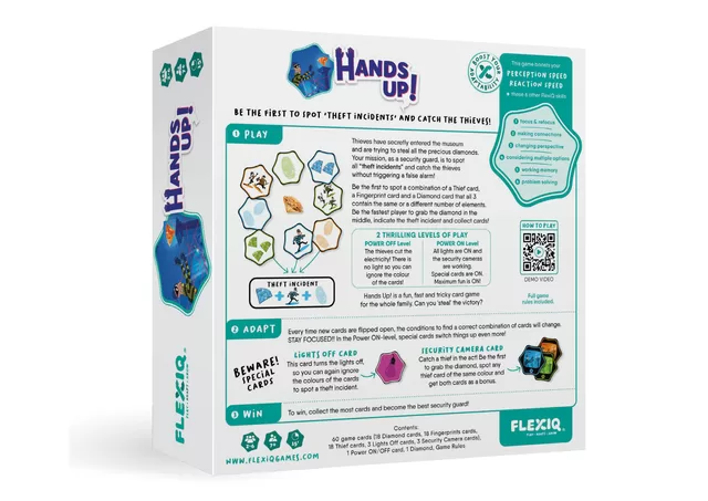 FLEXIQ Stalo žaidimas &bdquo;Hands Up!&ldquo; &ndash; nuotrauka 2