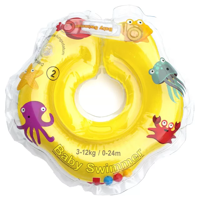 BABY SWIMMER plaukimo ratas kūdikiams ant kaklo 3-12 kg. &ndash; nuotrauka 2