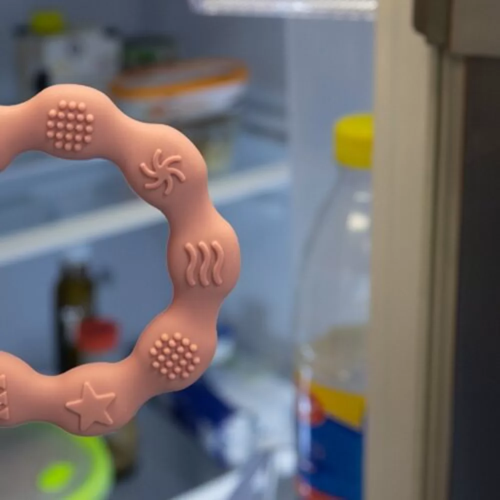 BabyOno kramtukas silikoninis žiedas rožinis 825/02 &ndash; nuotrauka 7