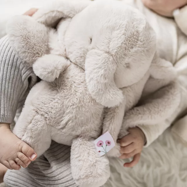 NATTOU Fanfan plush toy elephant sand, 26cm &ndash; nuotrauka 4
