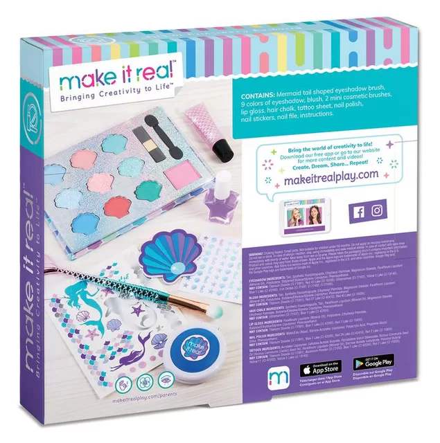 MAKE IT REAL Didelis kosmetikos rinkinys &bdquo;Undinėlė&ldquo; &ndash; nuotrauka 2