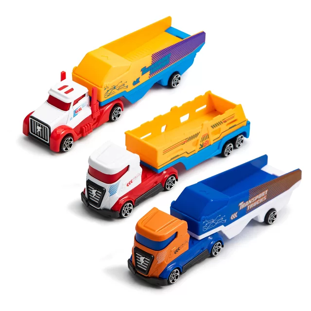 SZ TOYS Metalinis sunkvežimis su priekaba, 20,5 cm &ndash; nuotrauka 8