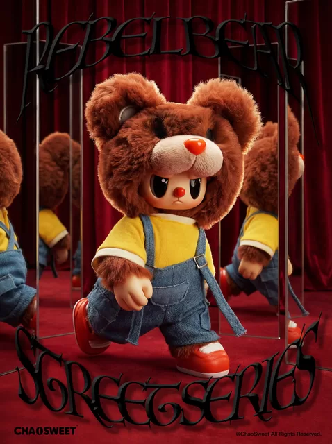REBEL BEAR Spalvinga beždžionėlė "Street", 18 cm &ndash; nuotrauka 10