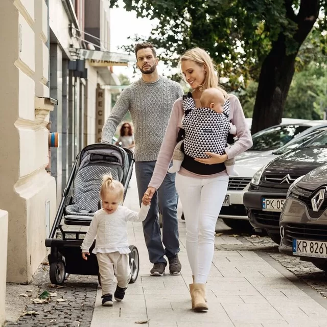 Zaffiro Zaffiro ne&scaron;ioklė ergonominė, juoda - balta, Care &ndash; nuotrauka 4