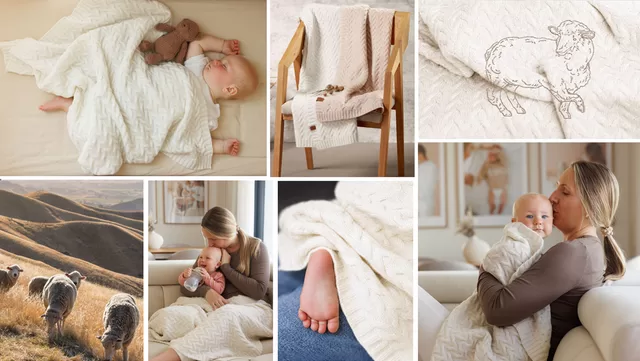 BabyOno pledas merino vilnos &scaron;viesiai Baltas 1648/03 1648/03 &ndash; nuotrauka 6