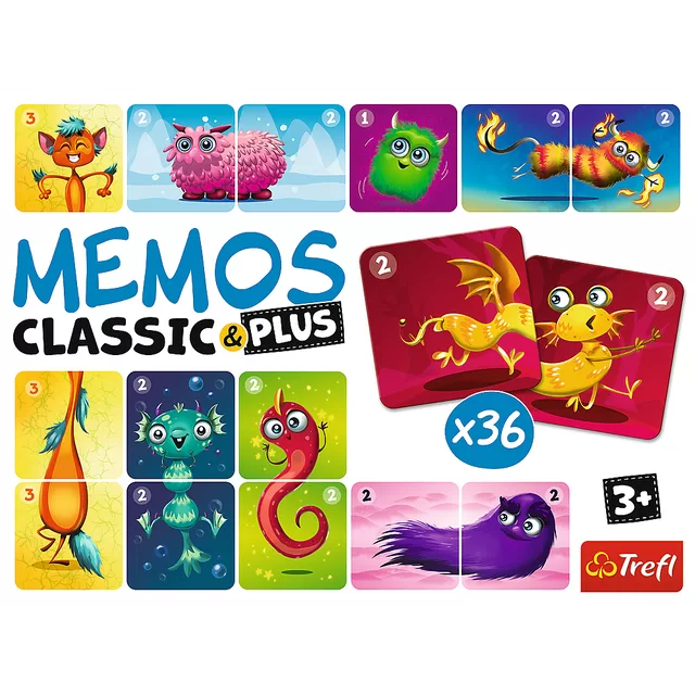 TREFL GAMES TREFL Atmintį lavinantis žaidimas &bdquo;Mieli monstrai&ldquo; &ndash; nuotrauka 5