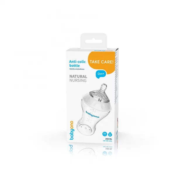 BabyOno dieglių nesukeliantis buteliukas 260 ml NATURAL NURSING, 1451 &ndash; nuotrauka 3