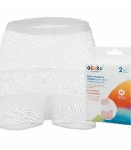 Akuku daugkartinės tinklinės kelnaitės po gimdymo, dydis - XL, 2 vnt. А0235 &ndash; nuotrauka 2