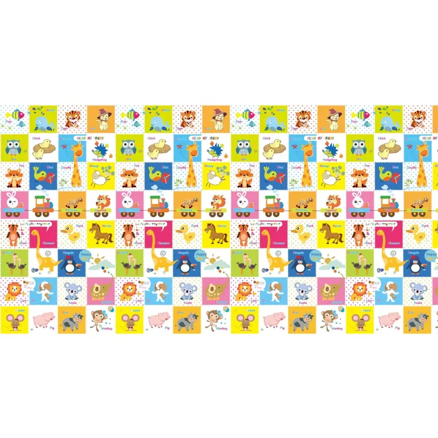 Bocioland mink&scaron;tas lankstomas žaidimų kilimėlis 150x200 cm happy day BL123 &ndash; nuotrauka 2