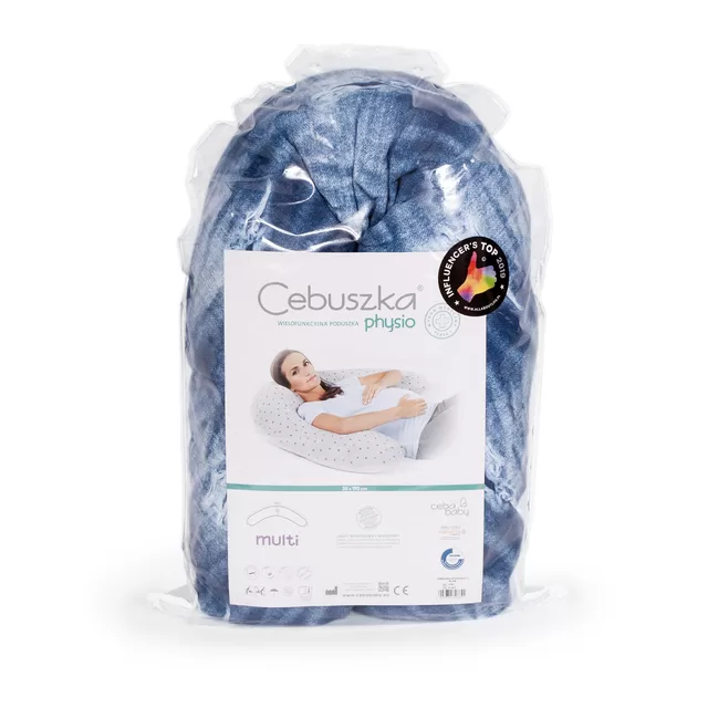 Cebababy Maitinimo pagalvė MULTI, plė&scaron;yti džinsai, mėlyna &ndash; nuotrauka 3