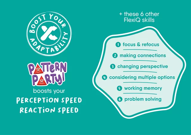 FLEXIQ Stalo žaidimas &bdquo;Pattern Party!&ldquo; &ndash; nuotrauka 9