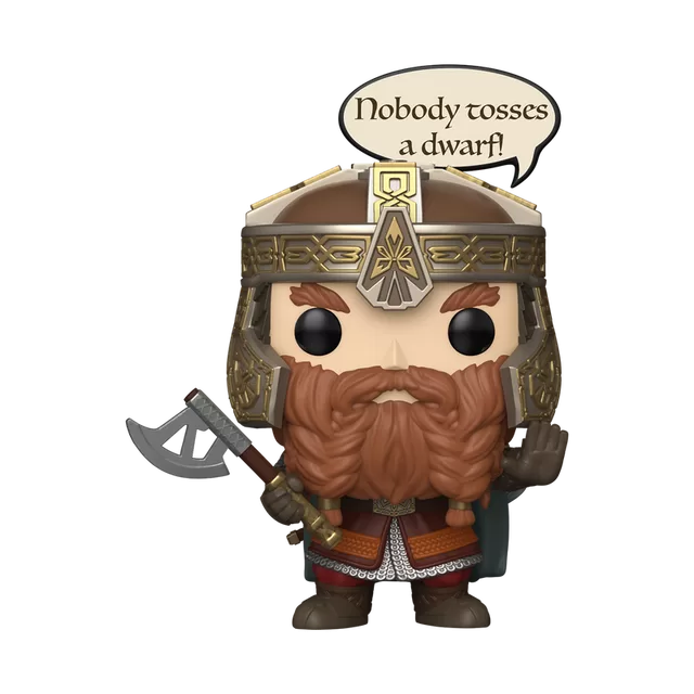 FUNKO POP! Vinilinė figūrėlė: Lord of the Rings - Gimli (Nobody Tosses a Dwarf) &ndash; nuotrauka 2