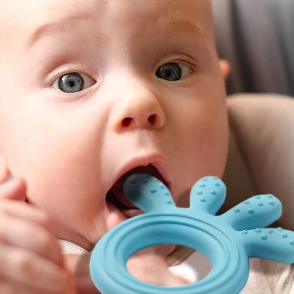 BabyOno kramtukas silikoninis a&scaron;tuonkojis mėlynas 826/03 &ndash; nuotrauka 8