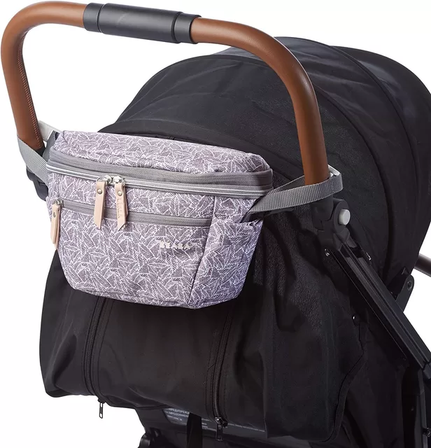 Beaba vežimėlio krep&scaron;ys-mamos rankinė 2in1, POP UP TROLLER BAG BIARRITZ HEATHER, marga pilka &ndash; nuotrauka 2
