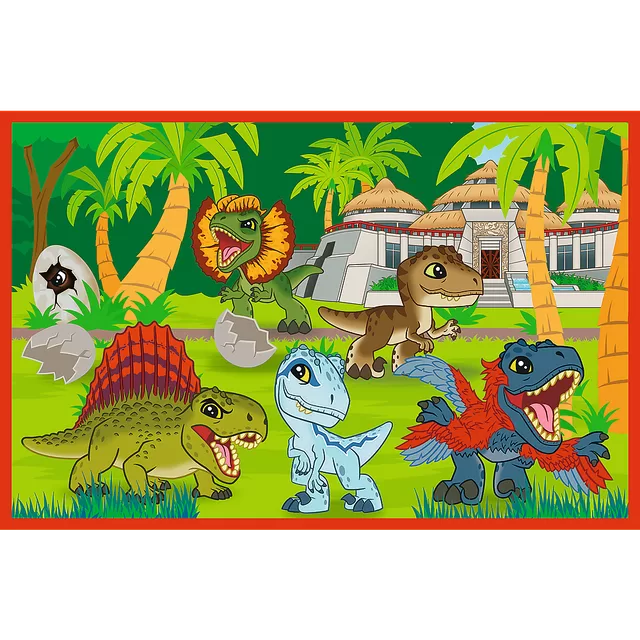 TREFL JURASSIC WORLD Dėlionių rinkinys &bdquo;Maži dinozaurai&ldquo;, 2 x 24 det. &ndash; nuotrauka 3